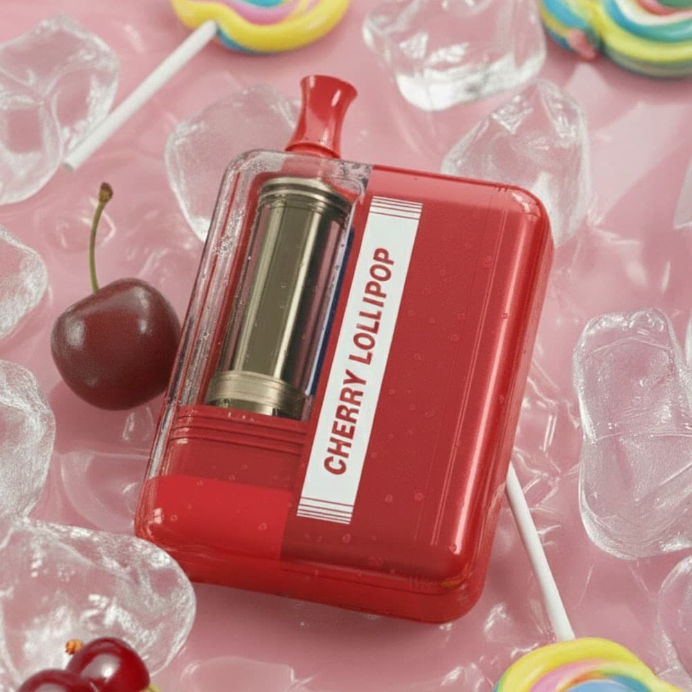 칠렉스 프라임 무니코틴 일회용 전자담배 50000 PUFF 체리롤리팝 22ml